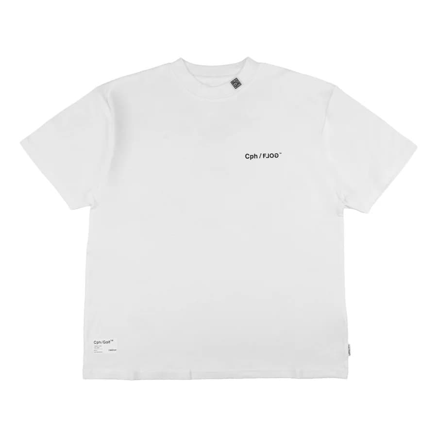 Cph/Golf×RUFFLOG SS MOCK NECK TEE WHITE