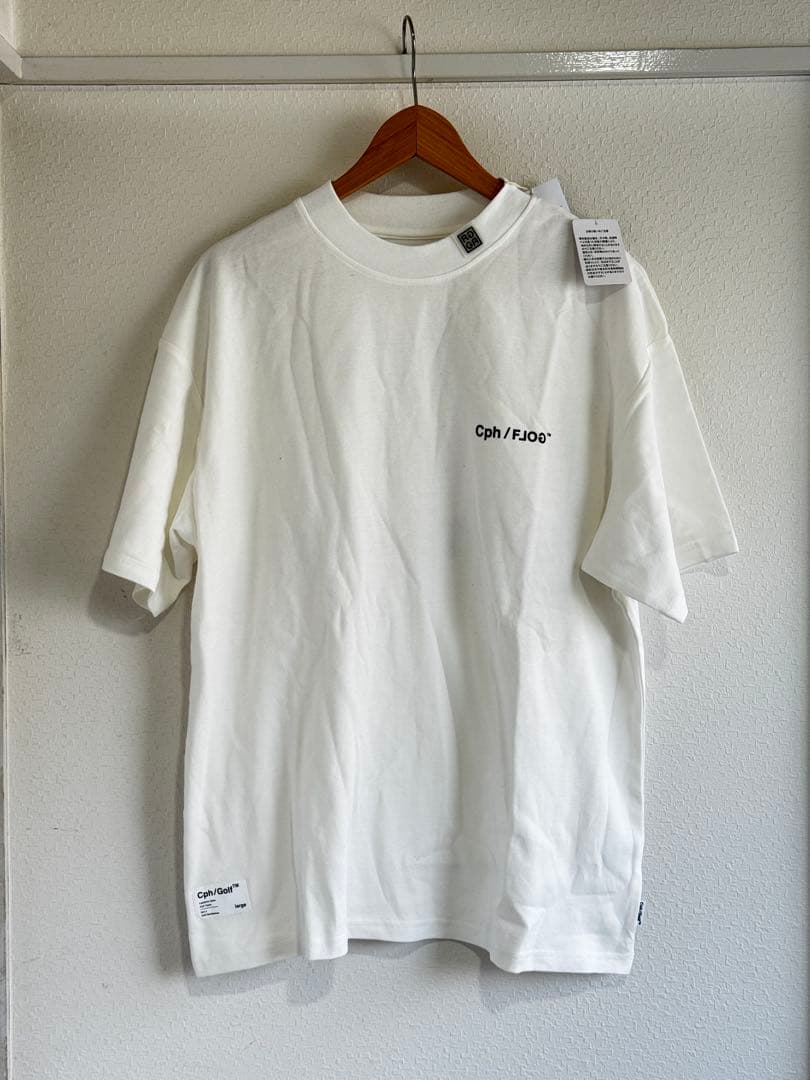 Cph/Golf×RUFFLOG SS MOCK NECK TEE WHITE