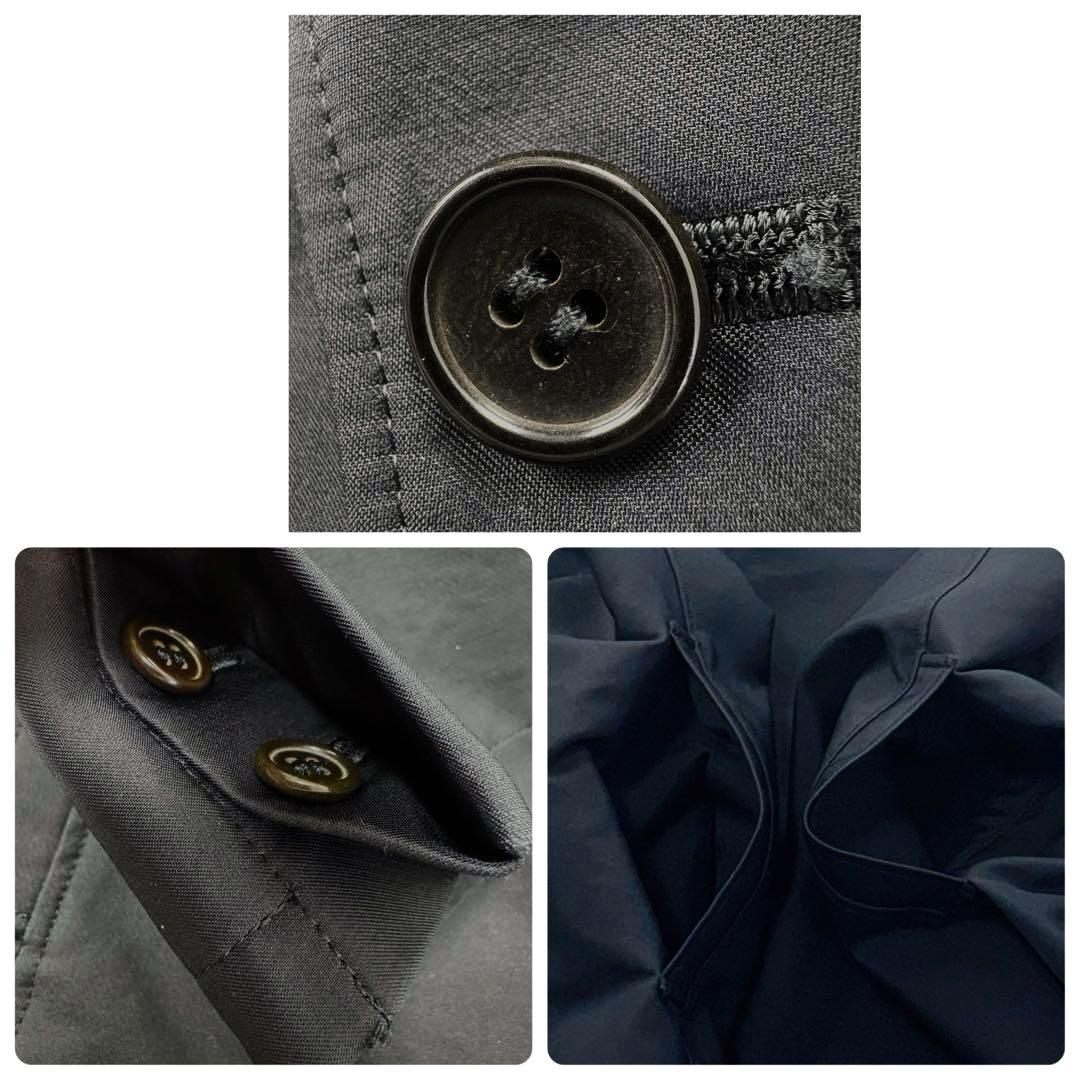 美品✨セオリー テーラードジャケット ナイロン コットン フリース裏地 ブラック