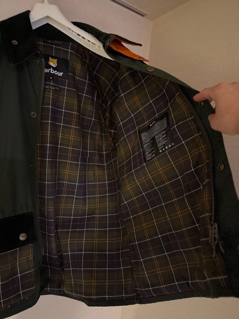 ジャケット・アウター maisonkitsune barbour Beaufort wax