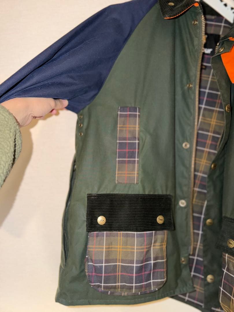 ジャケット・アウター maisonkitsune barbour Beaufort wax