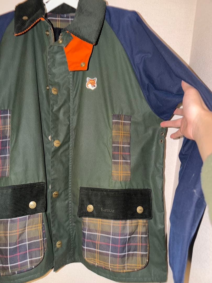 ジャケット・アウター maisonkitsune barbour Beaufort wax