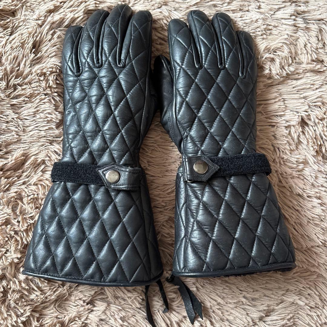 KADOYA ライダースグローブ　本革　L ブラック