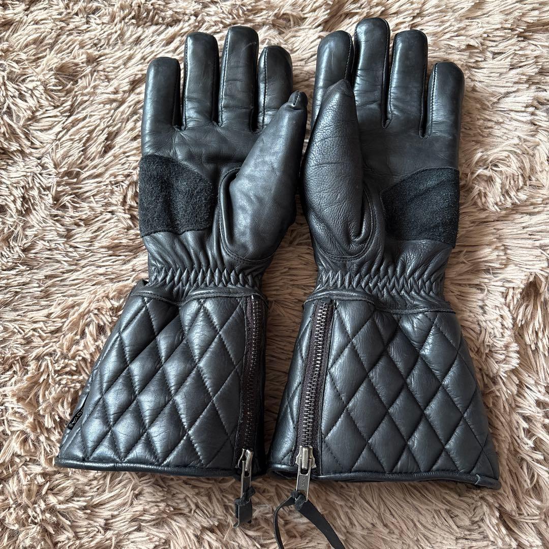 KADOYA ライダースグローブ　本革　L ブラック