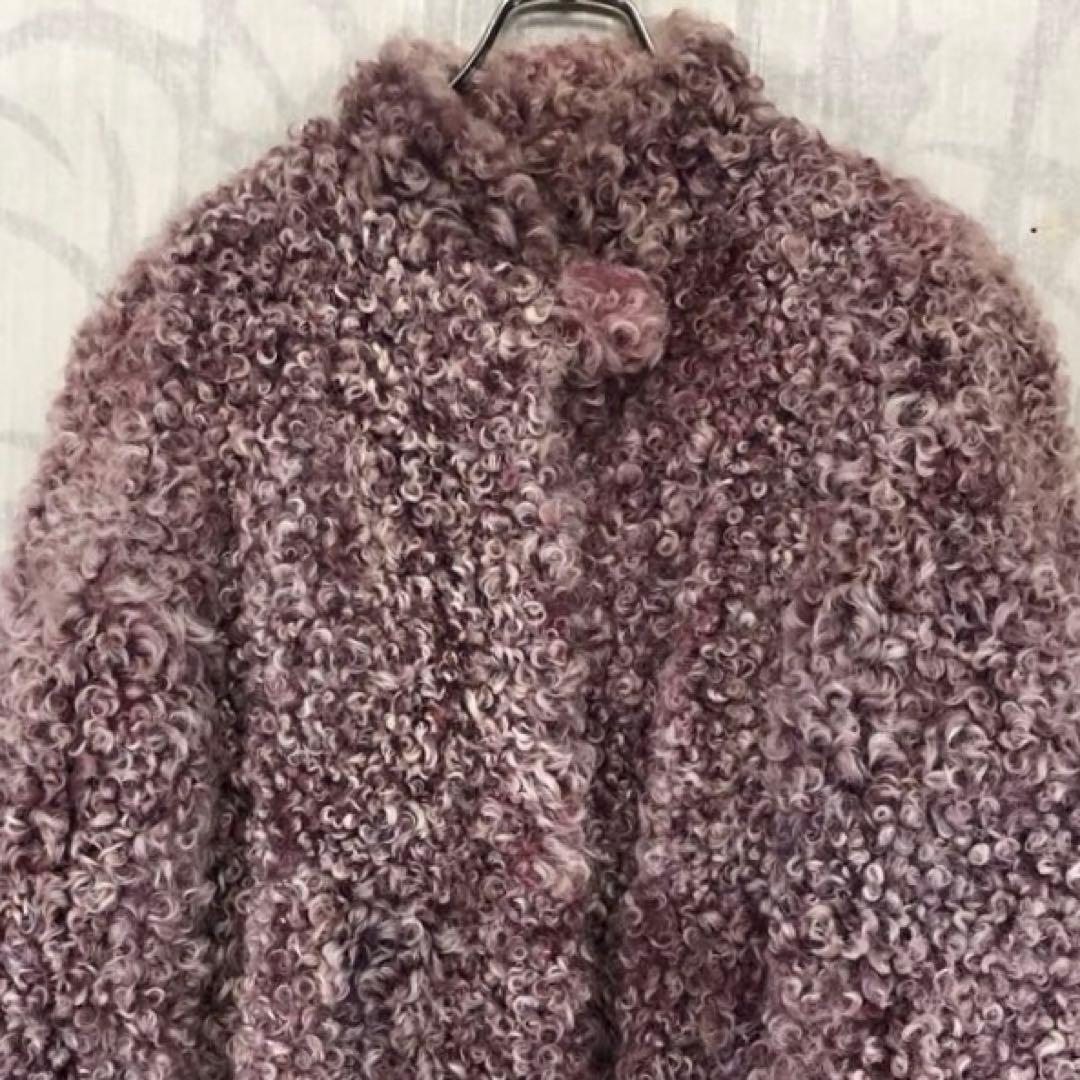 エンバ　EMBAスノーピンク　ファーカルガンプレート　毛皮コート　ピンクミンクR