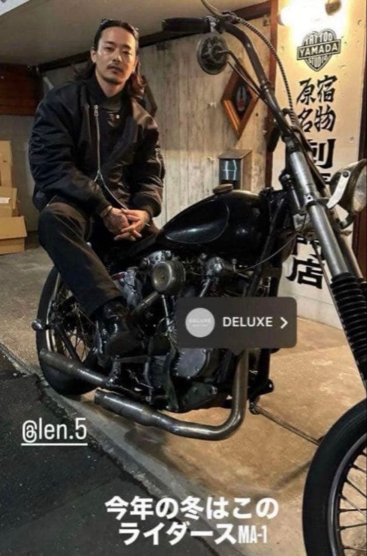 deluxe MA-1 Lサイズ 山田蓮 tatoo studio yamada