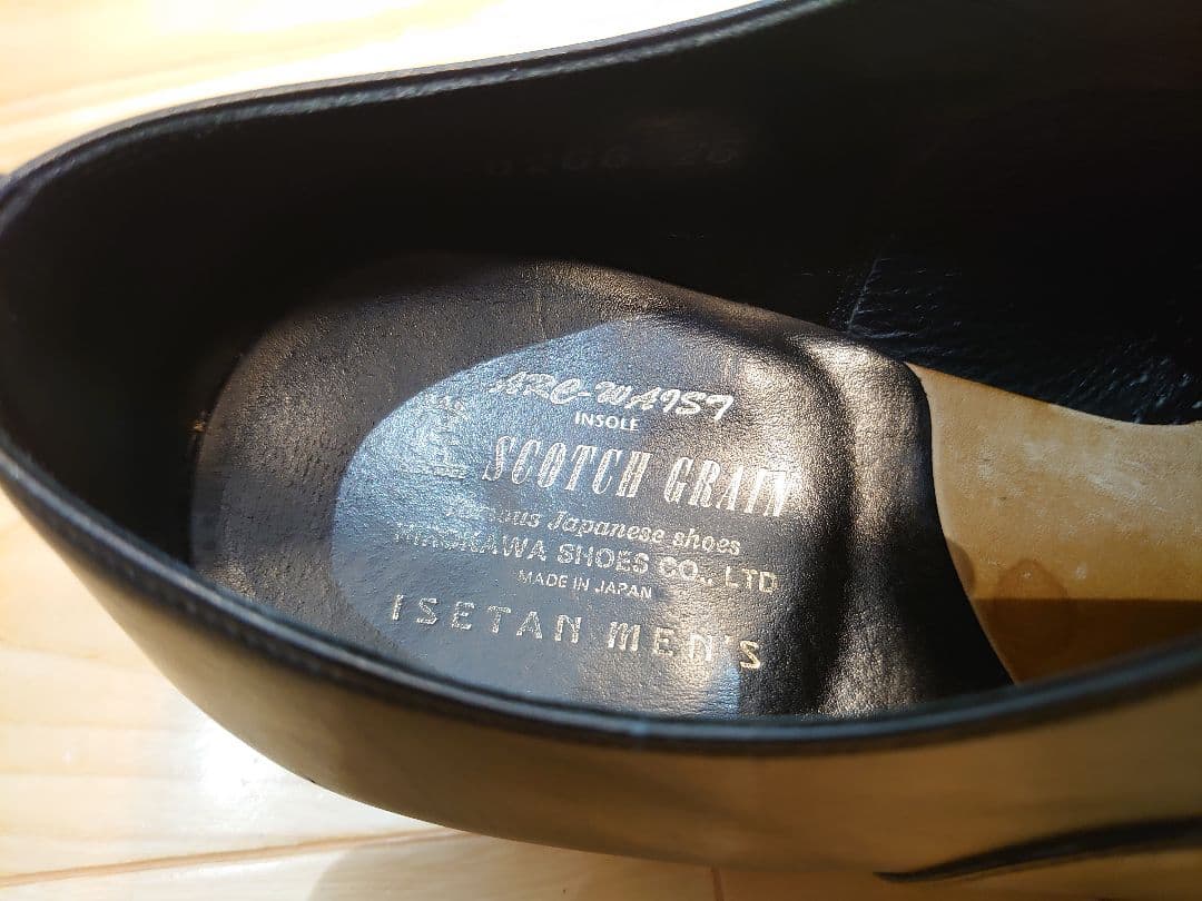 美品 スコッチグレイン（SCOTCH GRAIN）ストレートチップ