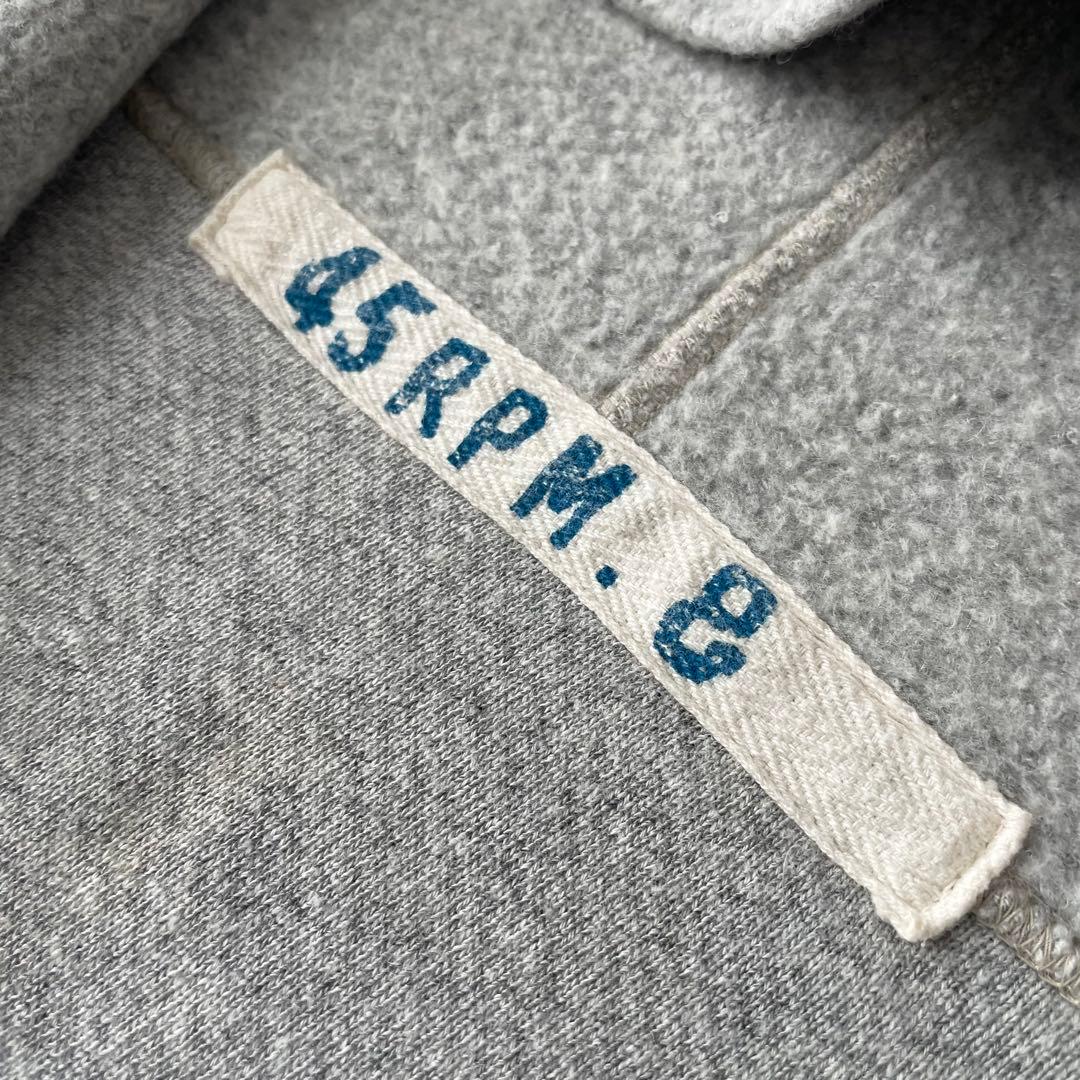 45rpm& ジップパーカー F グレー