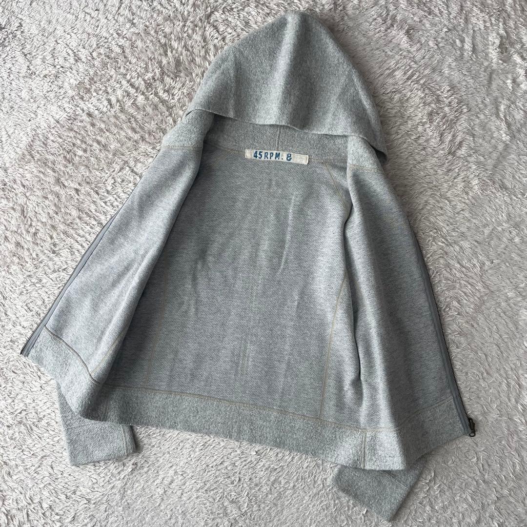 45rpm& ジップパーカー F グレー