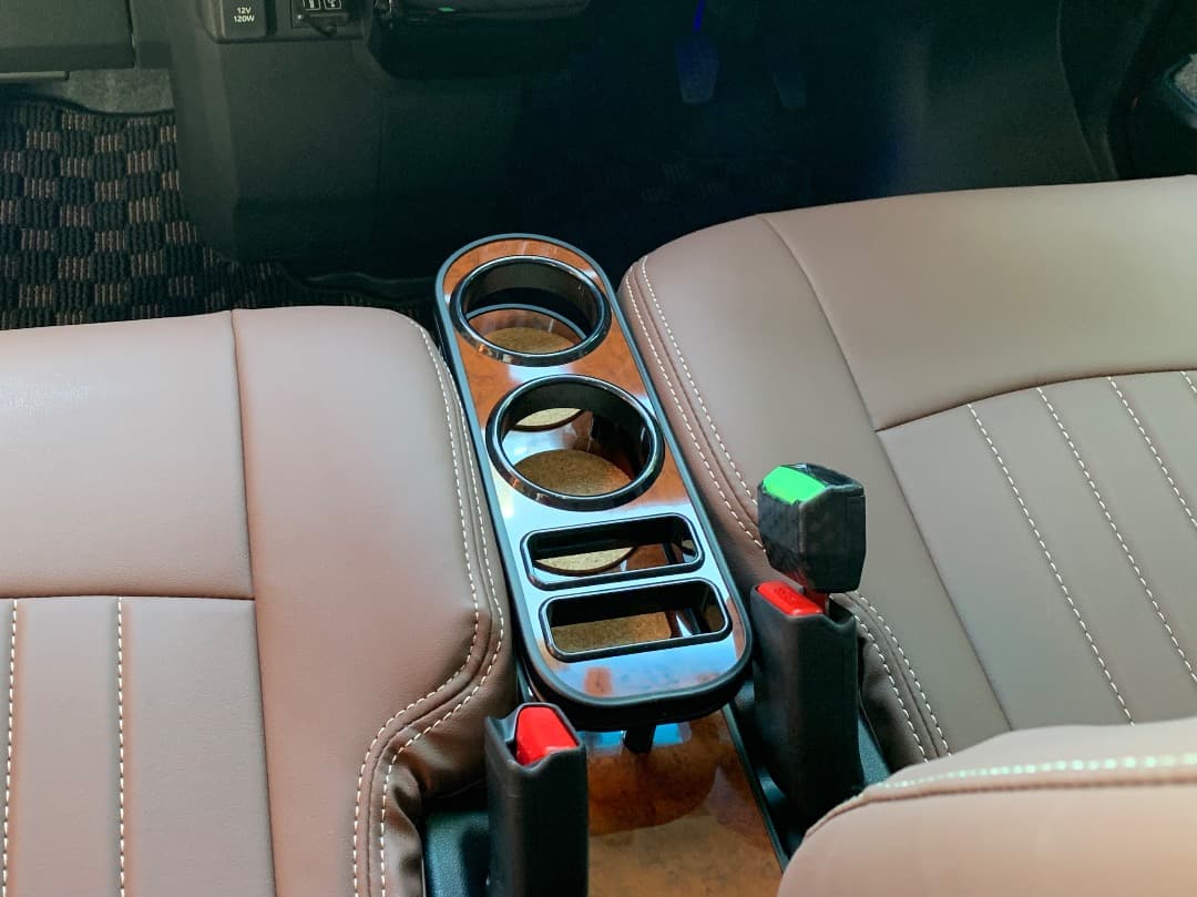 S700系アトレー専用センターコンソール・カップホルダー／ウッド・ブラック／美品