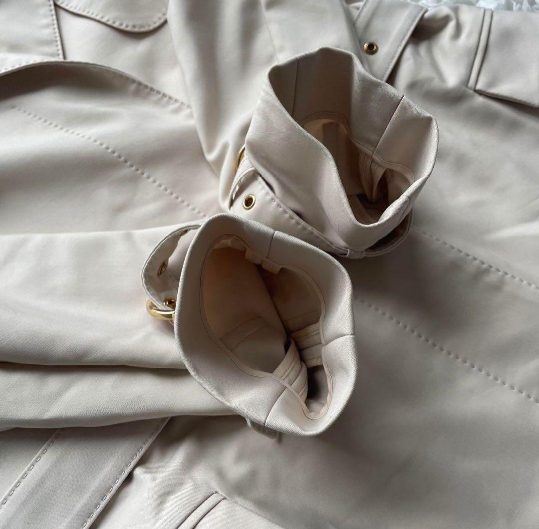 サルヴァトーレフェラガモ　コート　ロング　ガンチーニ　ゴールド金具　ステンカラー