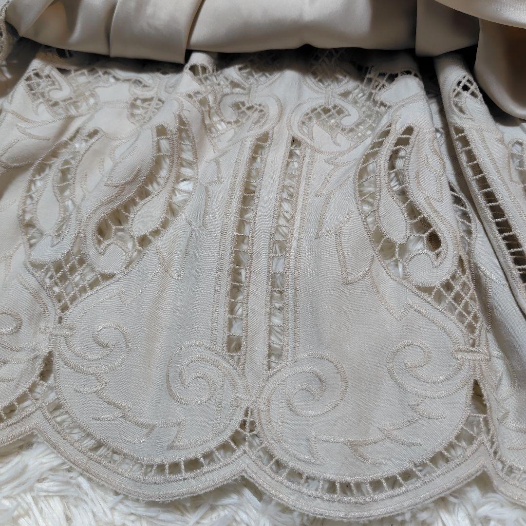 【美品♡人気モデル】グレースコンチネンタル　カットワークティアードワンピース　F