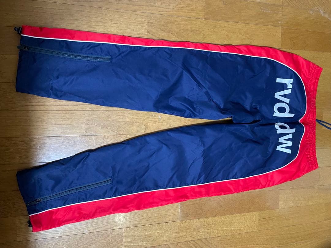 reversal 流経柏　ウォームアップパンツ ネイビー/レッド