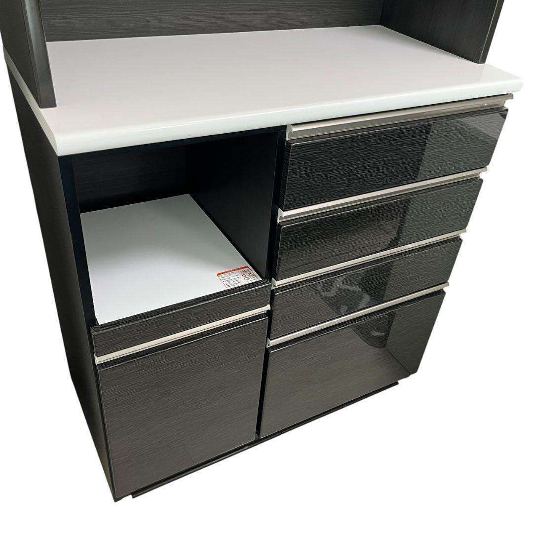 （送料込）ニトリ　キッチンボード(Nポスティア100KB BK）