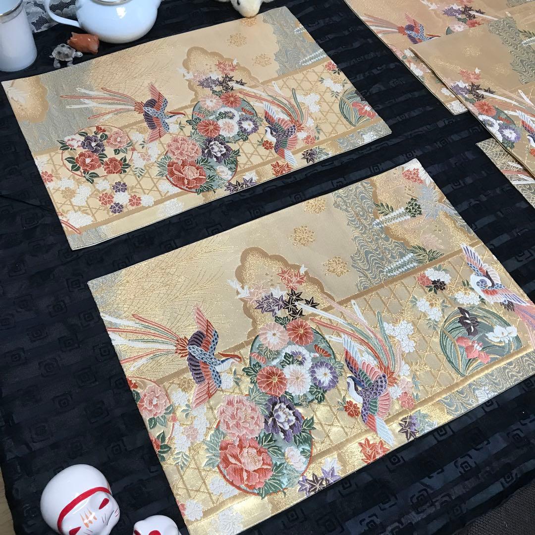 金ちゃんです　鳳凰花紋刺繍　ランチョンマット５点　^_^他２点