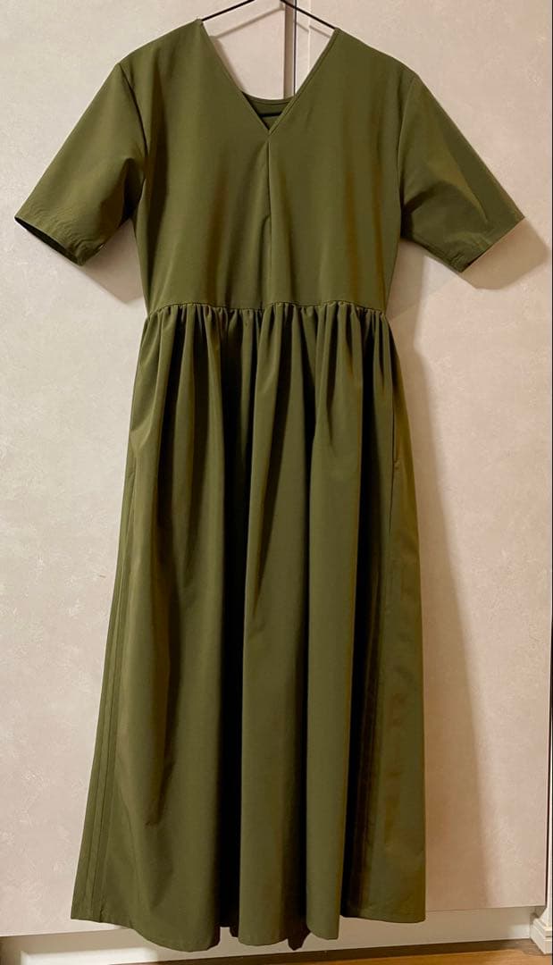 鈴木六夏the9shopEVERYDAY DRESS maxi カーキS