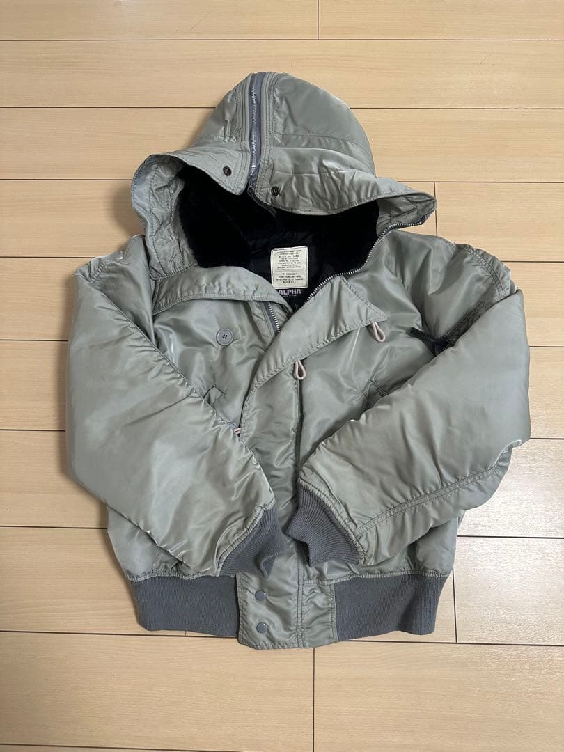 riku様 80s ALPHA N-2B USA製 シルバー L