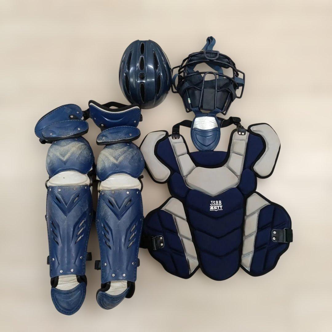 ZETT 軟式野球 キャッチャー用 防具 一式 ４点セット