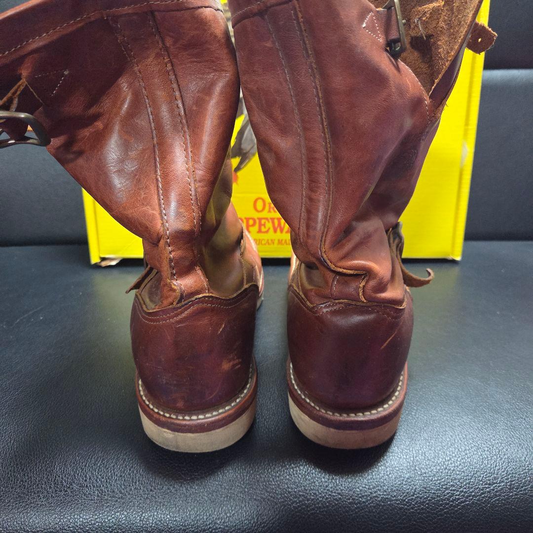 CHIPPEWA チペワ ブラウン エンジニアブーツ レザー製