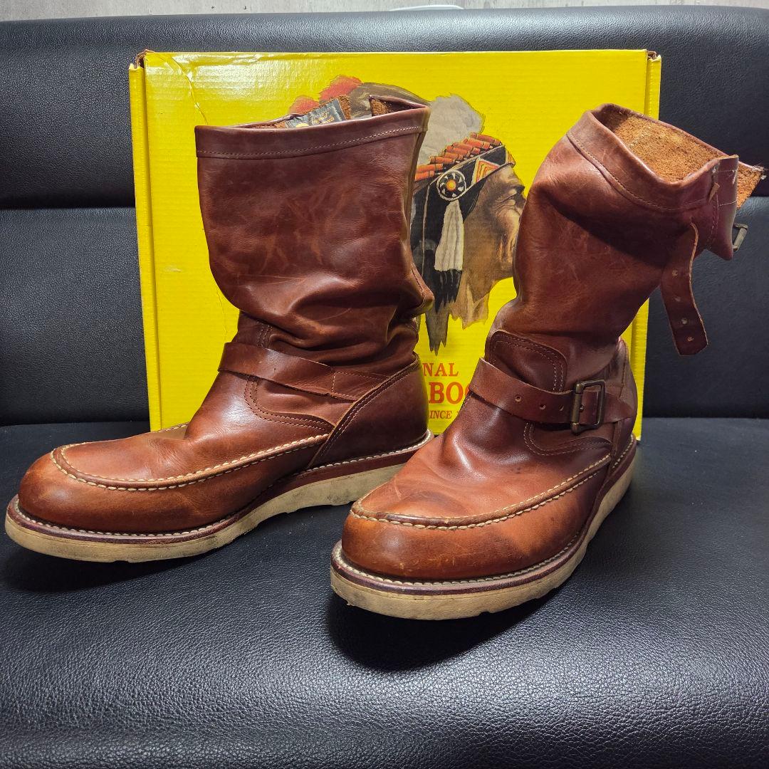 CHIPPEWA チペワ ブラウン エンジニアブーツ レザー製