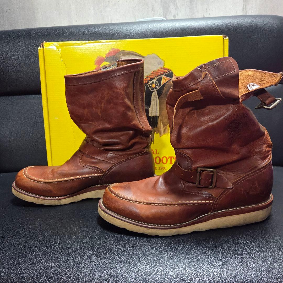 CHIPPEWA チペワ ブラウン エンジニアブーツ レザー製