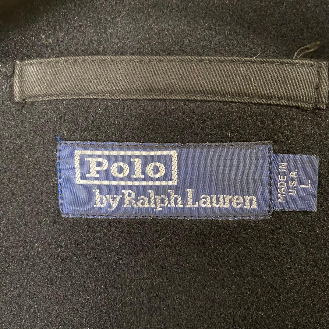 フォロー割済み　80's 90's ラルフローレン USA製 ダッフルコート　黒