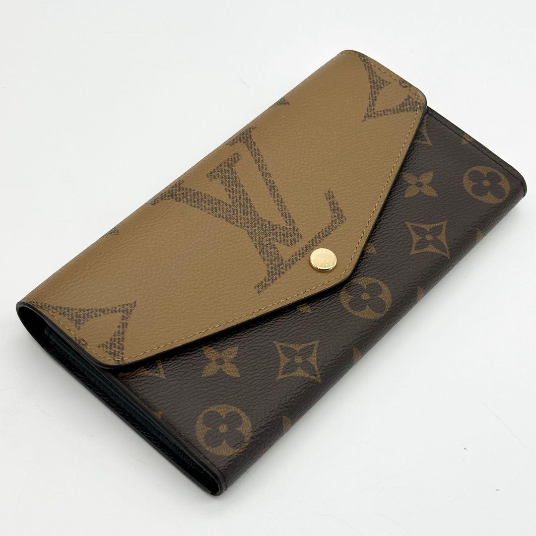 ルイヴィトン ポルトフォイユ サラ ジャイアント リバース モノグラム 二つ折り