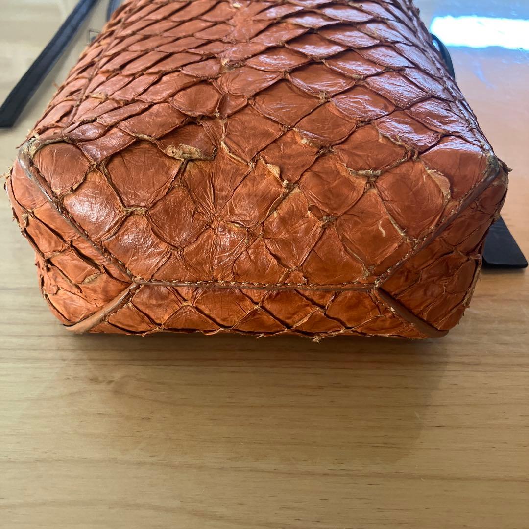 【OSKLEN】オスクレン ピラルク レザー ショルダーバッグ