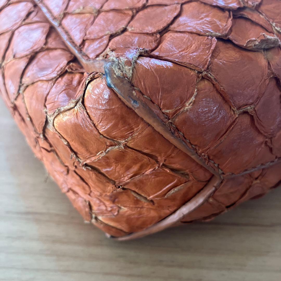 【OSKLEN】オスクレン ピラルク レザー ショルダーバッグ