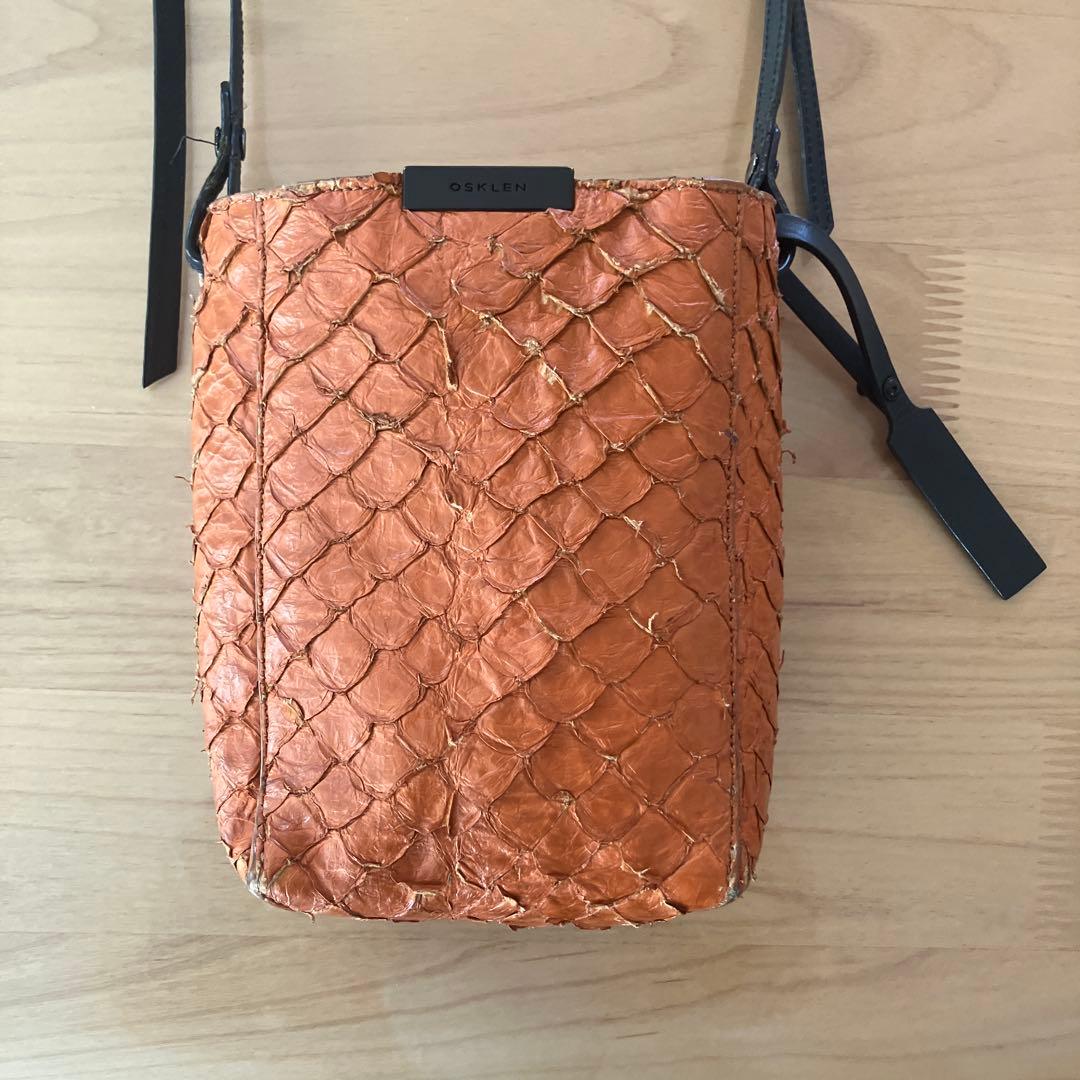 【OSKLEN】オスクレン ピラルク レザー ショルダーバッグ