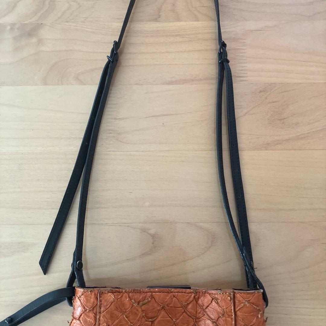 【OSKLEN】オスクレン ピラルク レザー ショルダーバッグ