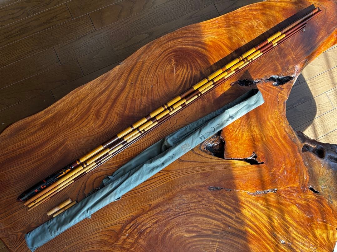 一文字　大八　15.1尺　和竿　竹竿　ヘラ竿