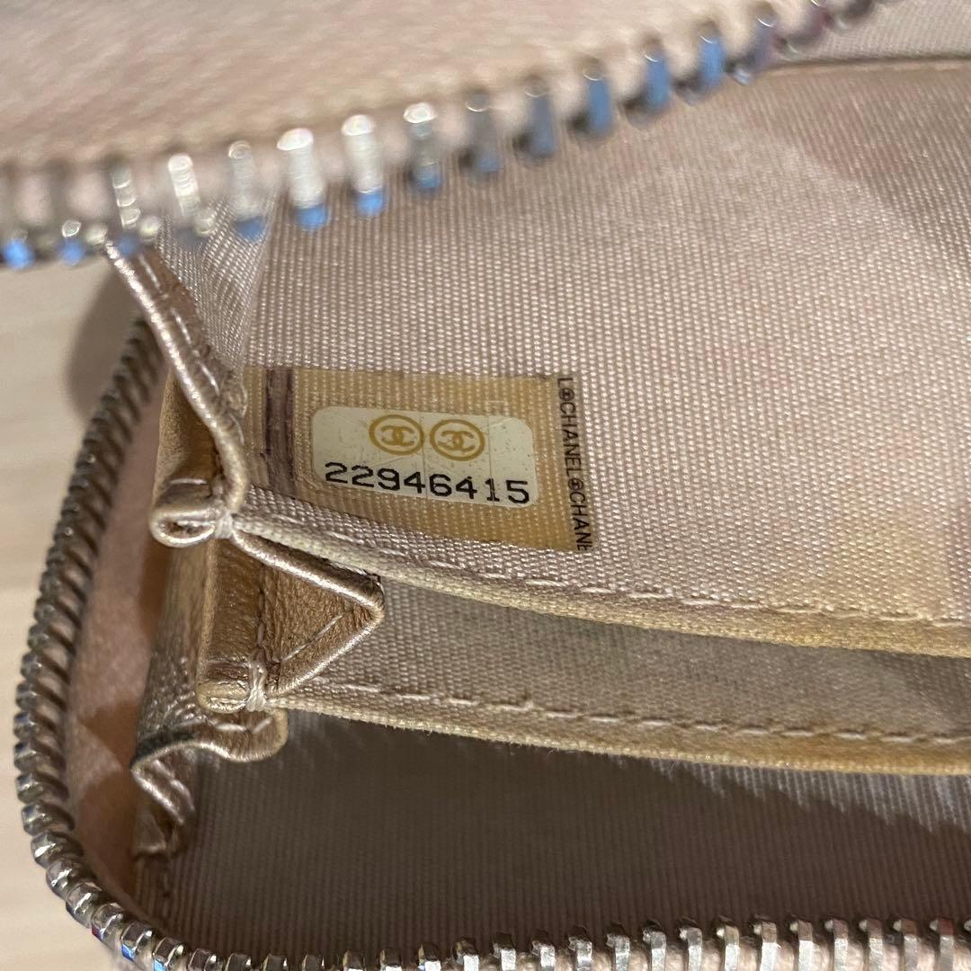 CHANEL ケース シャネル ミニ財布 ベージュ