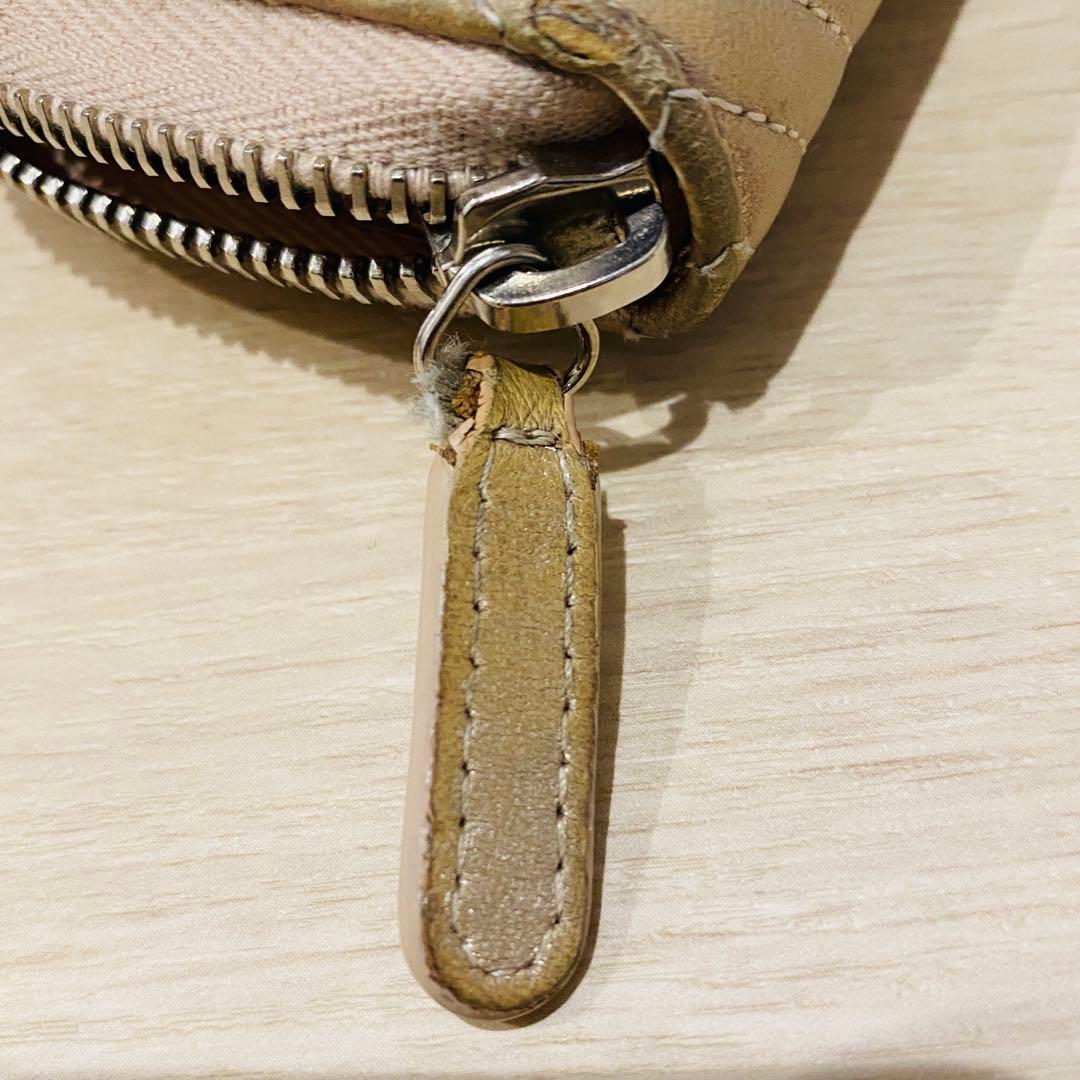 CHANEL ケース シャネル ミニ財布 ベージュ