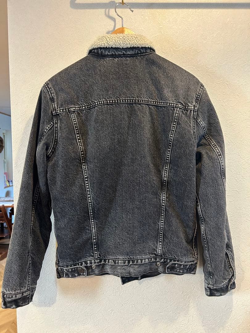 Levi's リーバイス　ボア　ブラックデニムジャケット　木村拓哉　キムタク