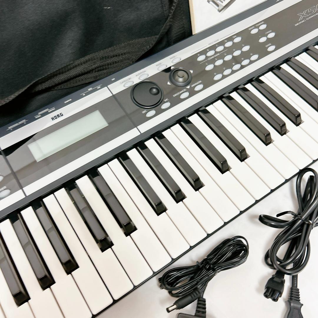 美品 KORG コルグ X50 キーボード シンセサイザー MIDI ケース付き