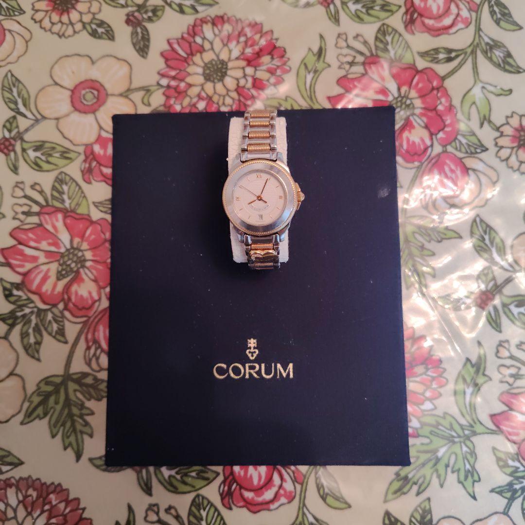 CORUM アナログクォーツ腕時計 ゴールド/シルバー
