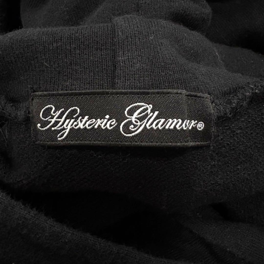 ヒステリックグラマー ロングパーカー スカルベリー スタッズ ワンピース 黒