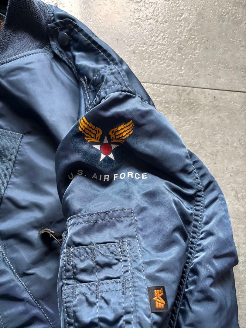 90s USA製　ALPHA MA-1 L-2A フライトジャケット　Mサイズ