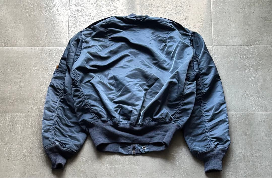 90s USA製　ALPHA MA-1 L-2A フライトジャケット　Mサイズ