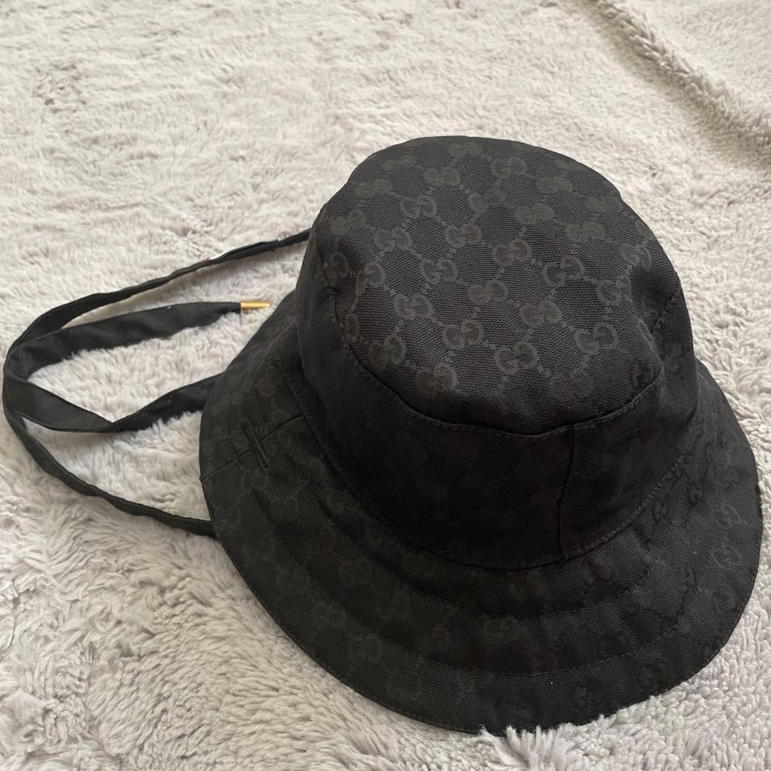 GUCCI -グッチ-ミケーレ期 GGキャンバス＆ナイロン リバーシブルハット