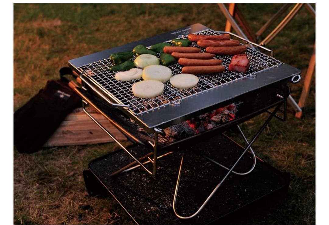 【mo ro】スノーピーク焚き火台Mスターターセット＋BBQセット調理台