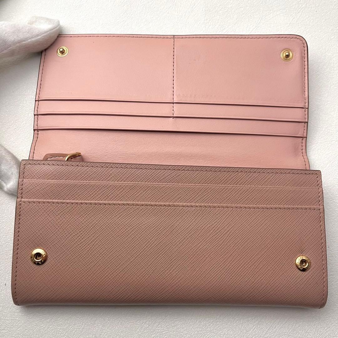 PRADA プラダ　サフィアーノ　バイカラー　長財布　フラップ　0205-②