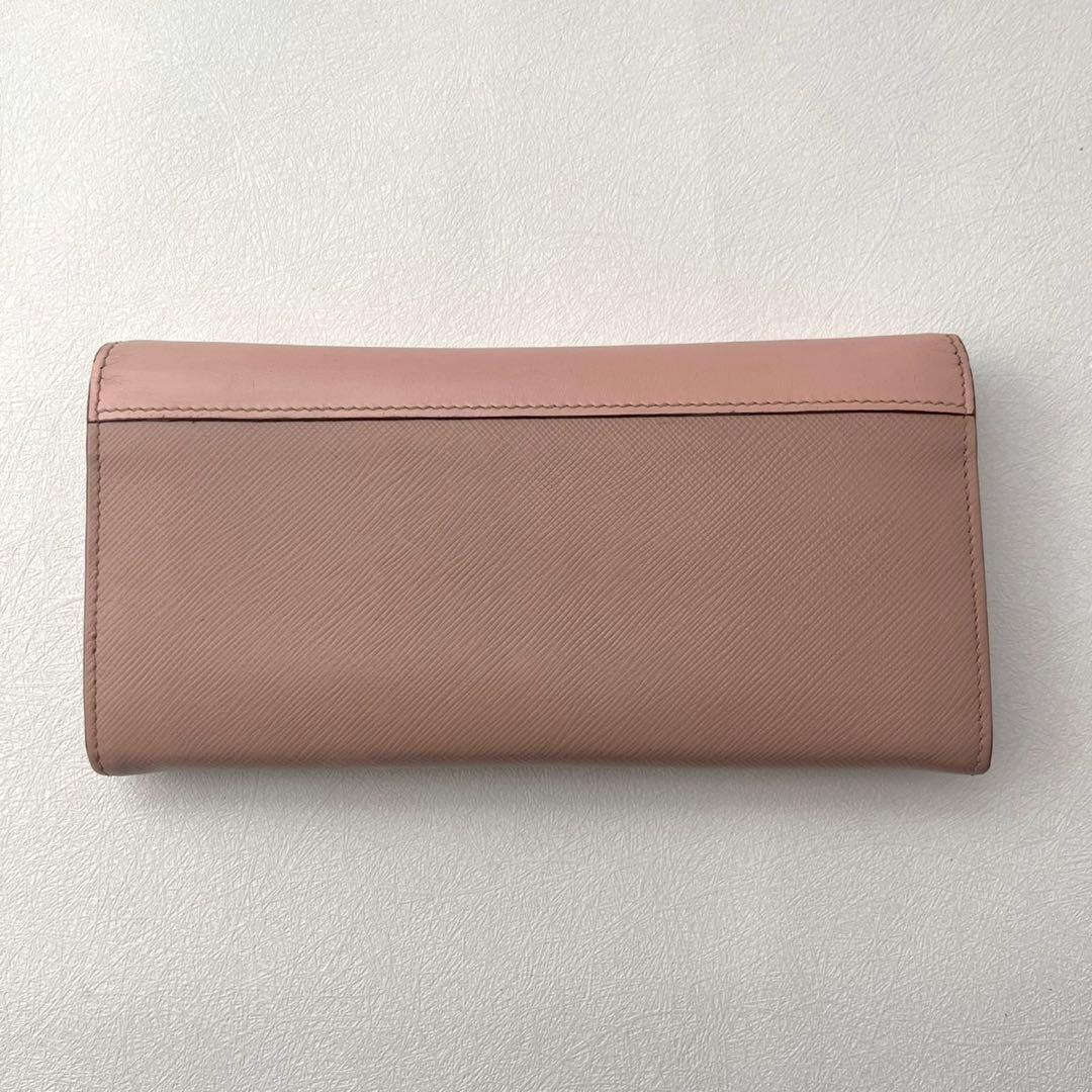 PRADA プラダ　サフィアーノ　バイカラー　長財布　フラップ　0205-②