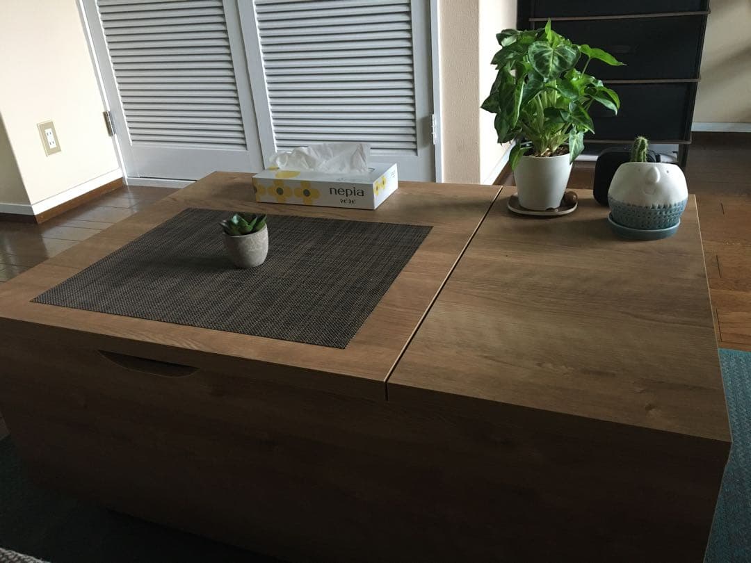 LOWYA ローテーブル リビングテーブル 国産 昇降式