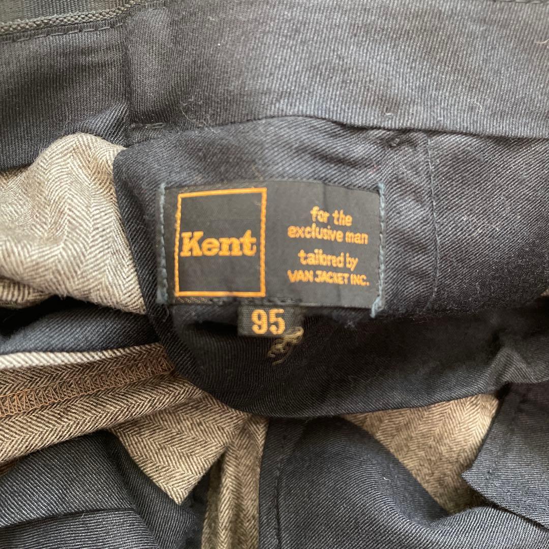 Kent メンズ　スーツ　スリーピース　セット　ウール100% ヘリンボーン