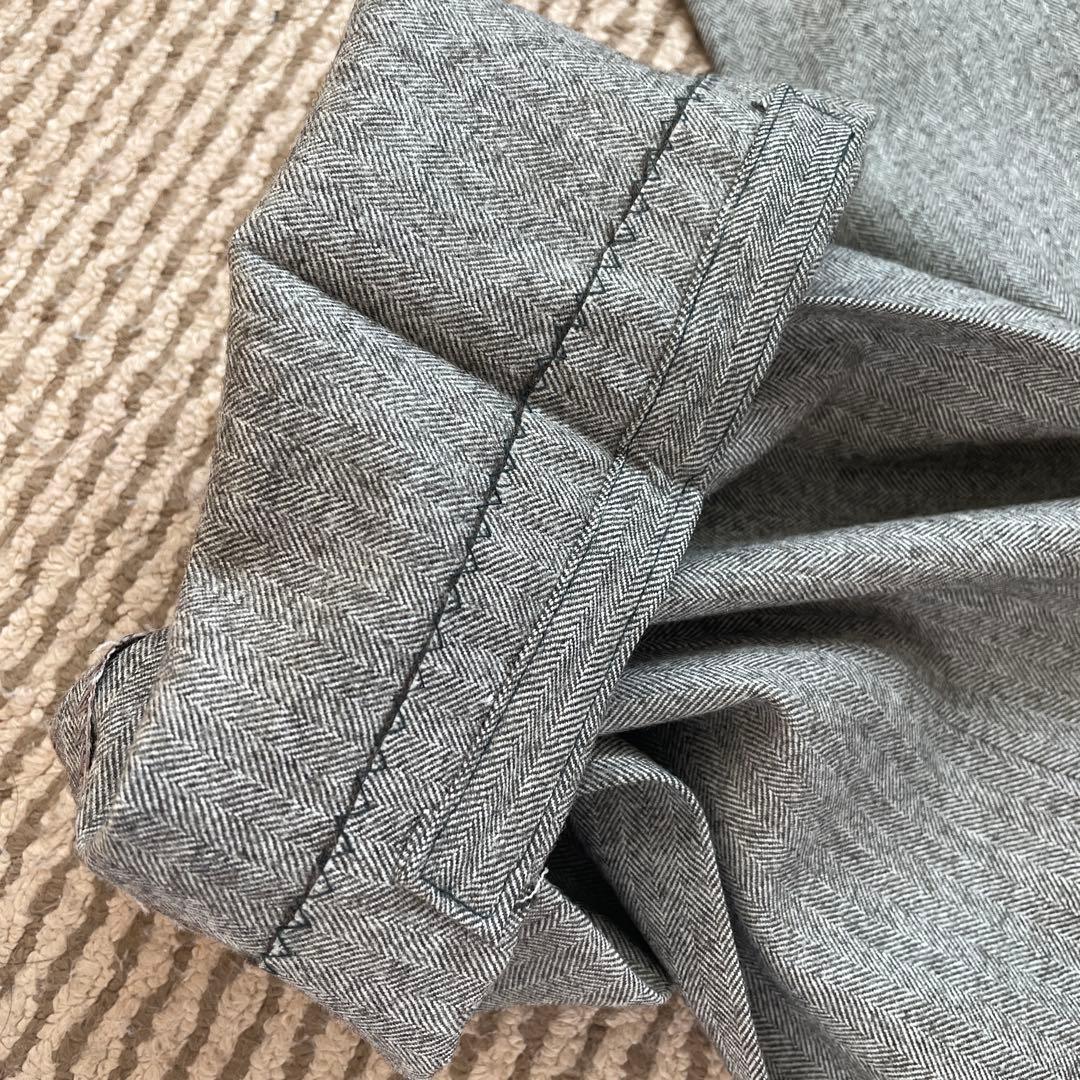 Kent メンズ　スーツ　スリーピース　セット　ウール100% ヘリンボーン