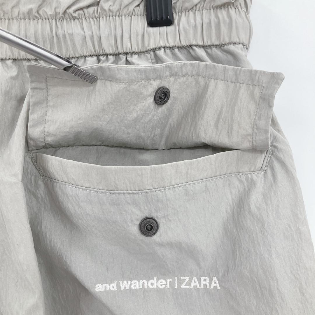 and wander | ZARA ベージュ ワイドパンツ XS