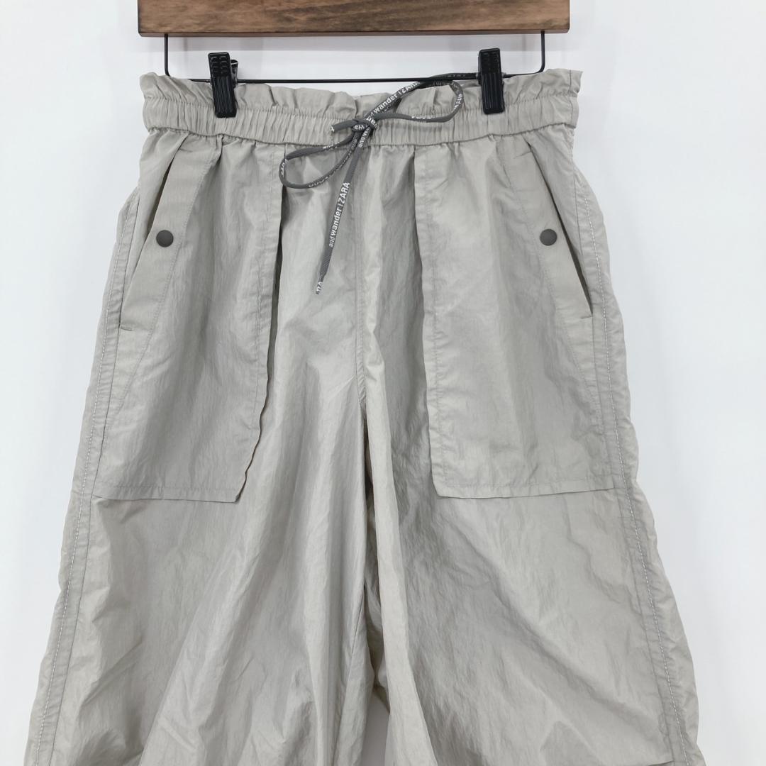 and wander | ZARA ベージュ ワイドパンツ XS