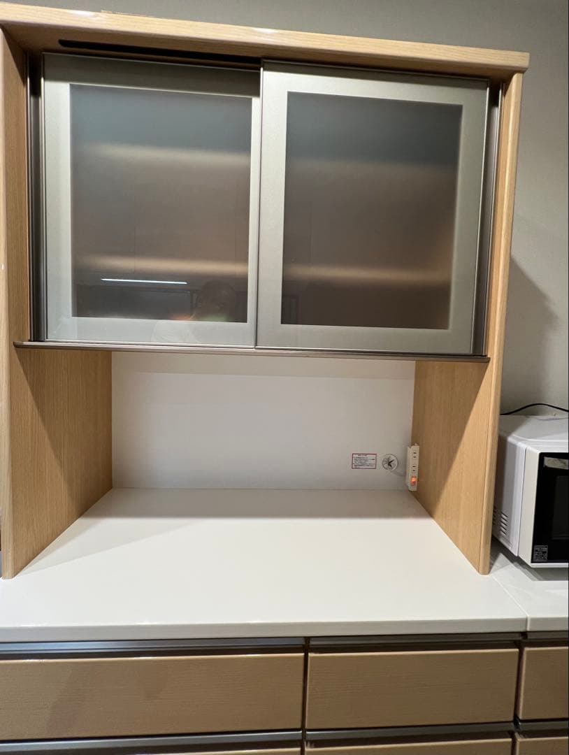 美品　ニトリ　食器棚　カウンター付き　高さ190cm幅100cm